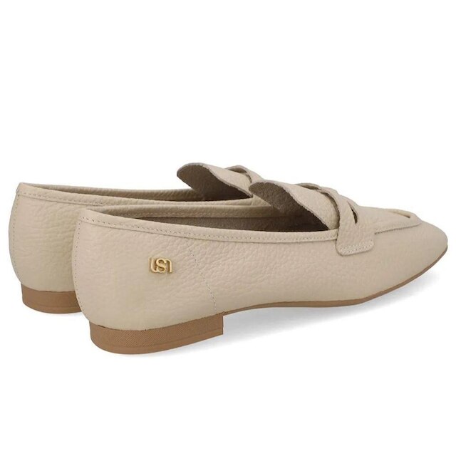 Mocassim Loafer Feminino Couro Vanilla Usaflex UD30002