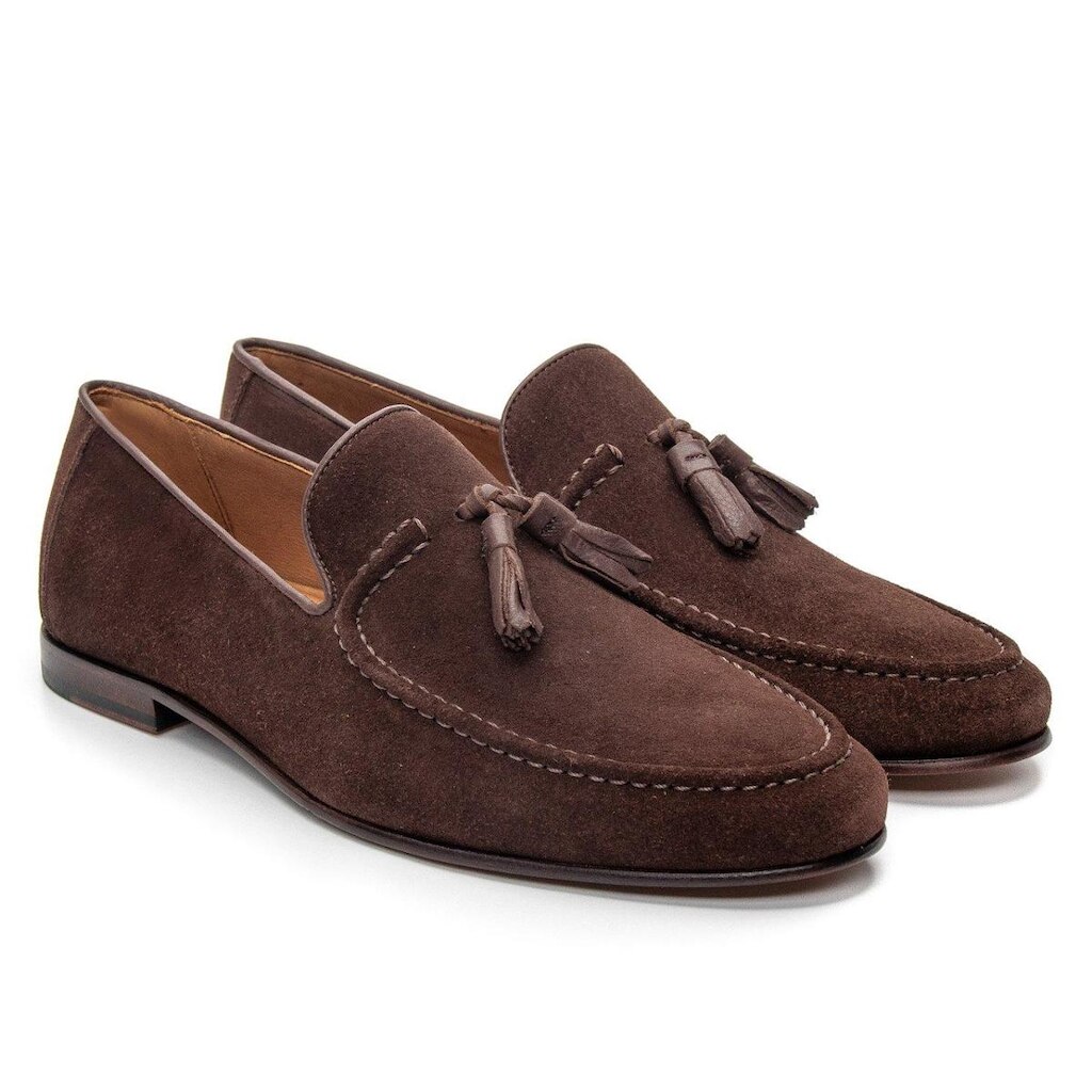 Mocassim Masculino Couro Conforto Camurça Moderno