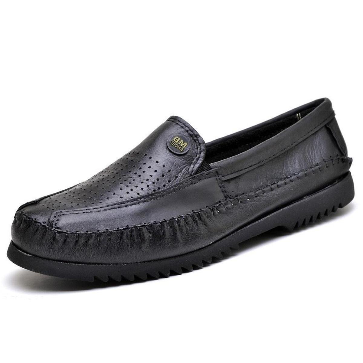 Mocassim Masculino Couro Solado Borracha Tratorado Palmilha EVA Conforto - Preto Menor preço em Mocassim Masculino Couro Solado Borracha Tratorado Palmilha EVA Conforto - Preto