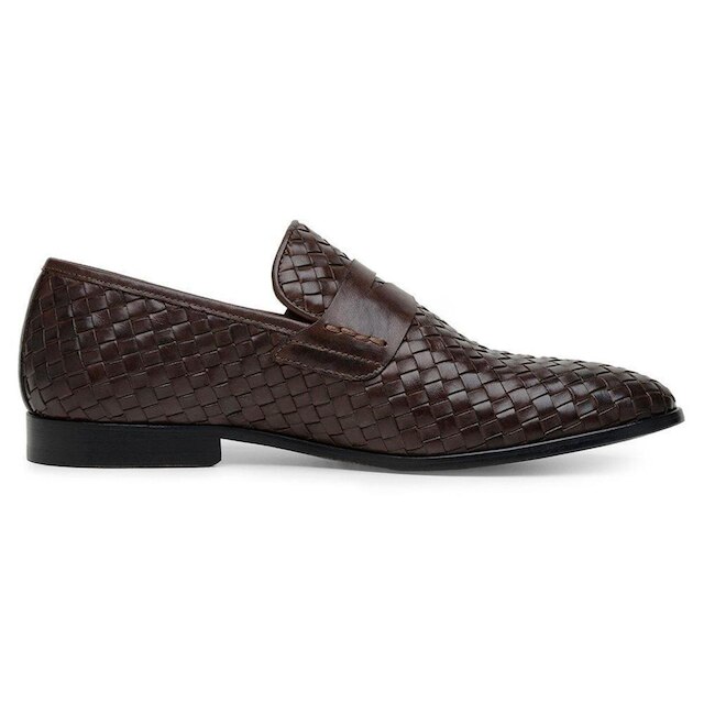 Mocassim Masculino Couro Tressê Detalhe Faixa Conforto