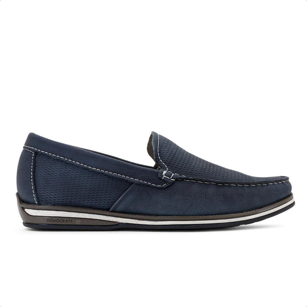 Mocassim Masculino Democrata Easy Ted Preto Menor preço em Mocassim Masculino Democrata Easy Ted Preto
