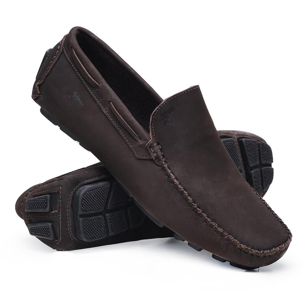 Mocassim Masculino Despojado Vancouver Casual em Couro Moderno