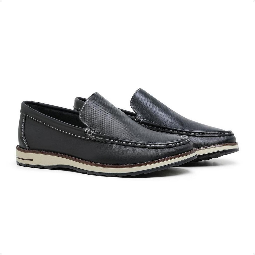 Mocassim Masculino Dockside Couro Legítimo Costura Manual - 2600