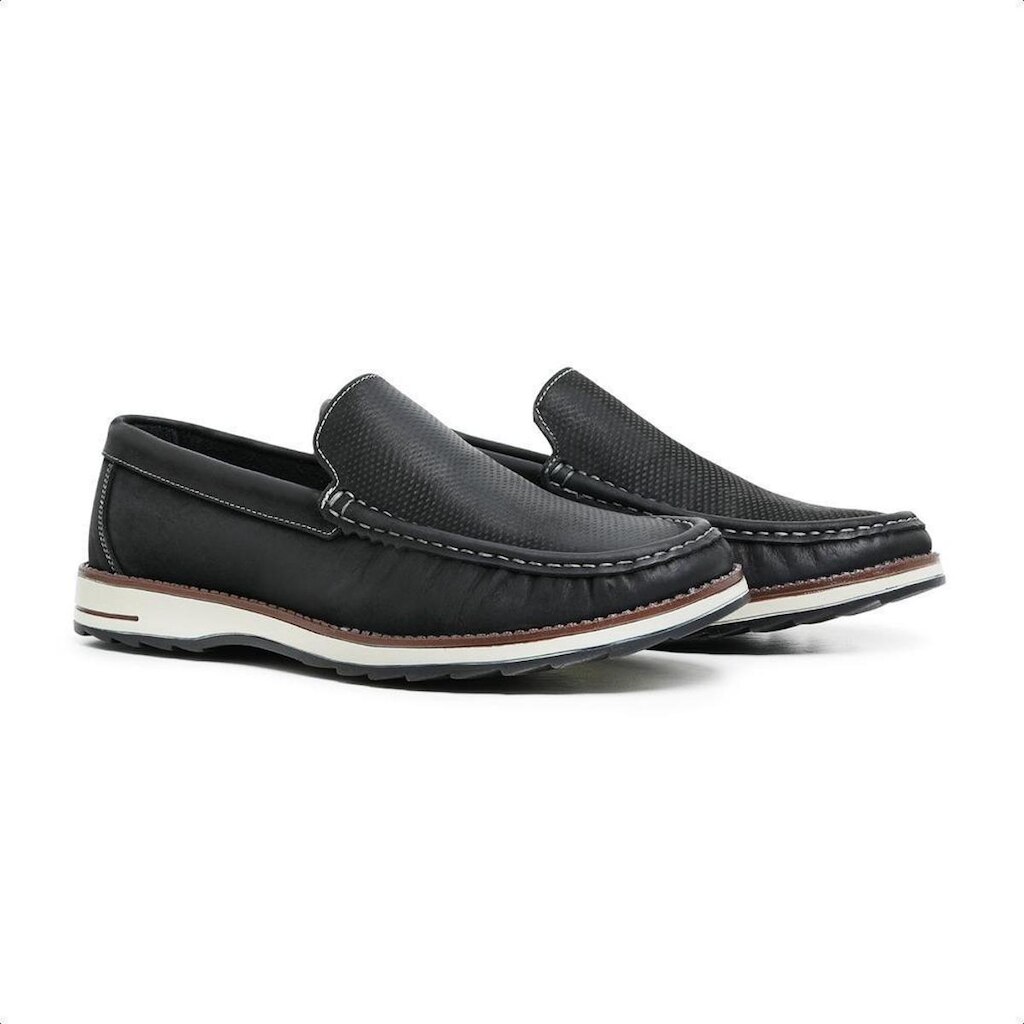 Mocassim Masculino Dockside Couro Legítimo Costura Manual - NBK2600