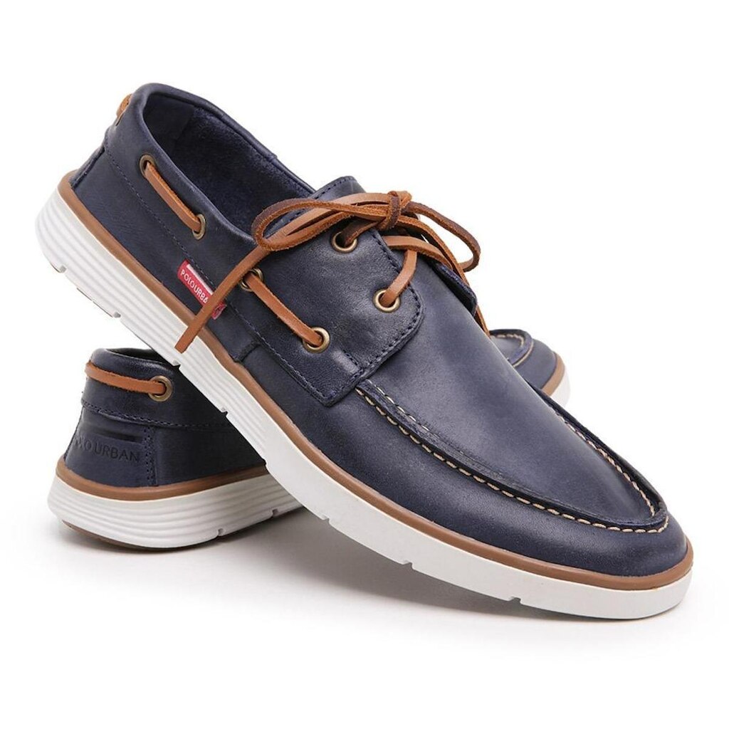 Mocassim Masculino Dockside Top Sider em Couro Polo Urban