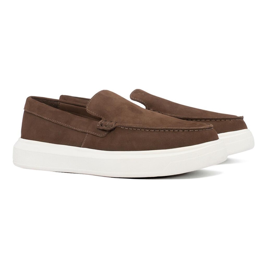 Mocassim Masculino em Couro Nobuck Conforto Estilo