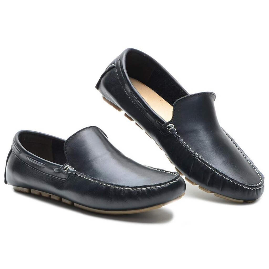 Mocassim Masculino Sapato Couro Casual Confortável Clássico