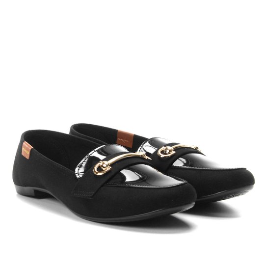 Mocassim Moleca Flash Neo - Preto