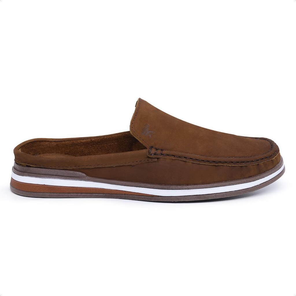 Mocassim Mule Nobuck Masculino Vancouver Clássico Castor