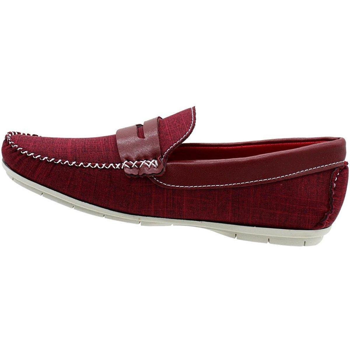 Mocassim Polo Extreme Urban Masculina - Bordô | Zattini