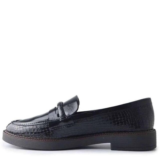 Mocassim Ramarim Croco Feminino - Preto