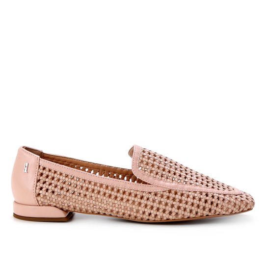 Mocassim Santa Lolla Tramado Feminino - Rosa Claro
