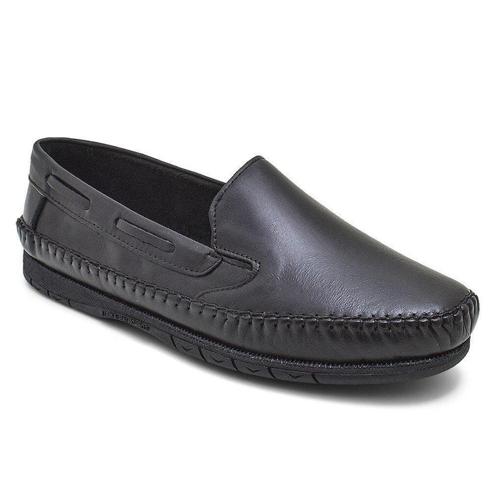 Mocassim Sapatilha Masculino Couro Preto Confort Granado