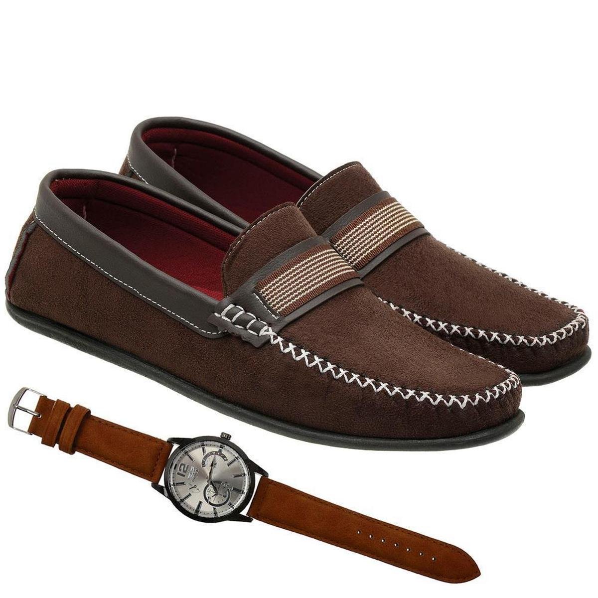 Mocassim Sapatilha + Relogio Masculino Torrenezzi - Marrom é ruim? Mocassim Sapatilha + Relogio Masculino Torrenezzi - Marrom é boa?