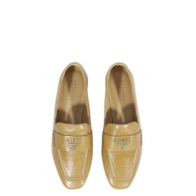 Mocassim Schutz Bico Quadrado Bege