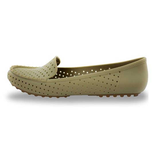 Mocassim Sedução Vazado 519 Feminino - Bege