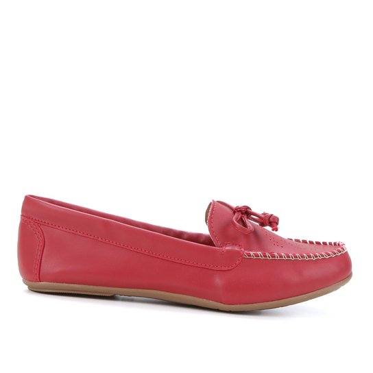 Mocassim Studio Ana Paula Tratorado Feminino - Vinho