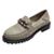 Mocassim Tratorado Elos Couro de Carneiro Off White - Off White