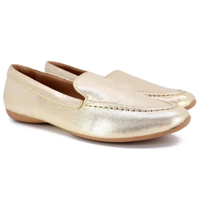 Mocassim Usaflex Couro Casual AJ2201