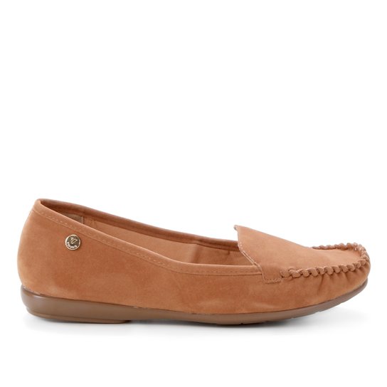 Mocassim Via Uno Básico Feminino - Bege