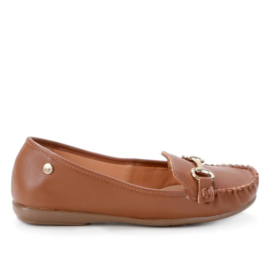 Mocassim Via Uno Bridão Feminino - Marrom