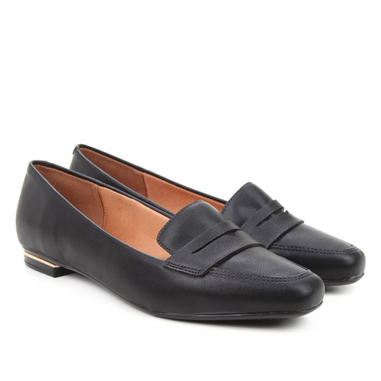 Mocassim Vizzano Básico Feminino - Preto