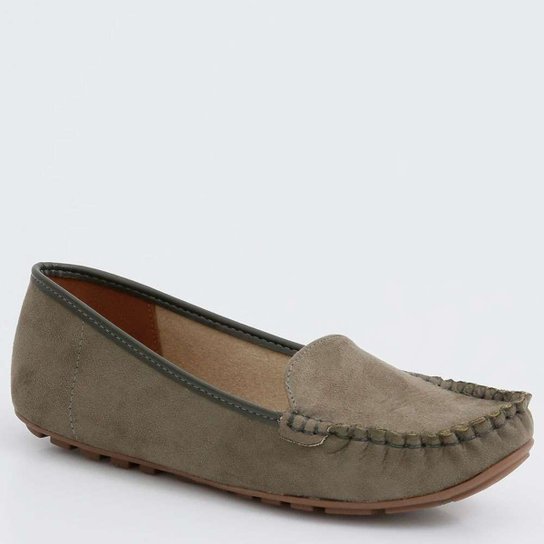 Mocassim Vizzano Básico Feminino - Verde Militar