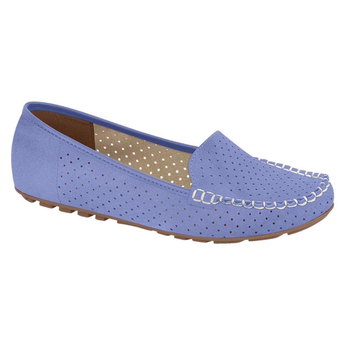 Mocassim Vizzano Camurça Feminino - Violeta Menor preço em Mocassim Vizzano Camurça Feminino - Violeta