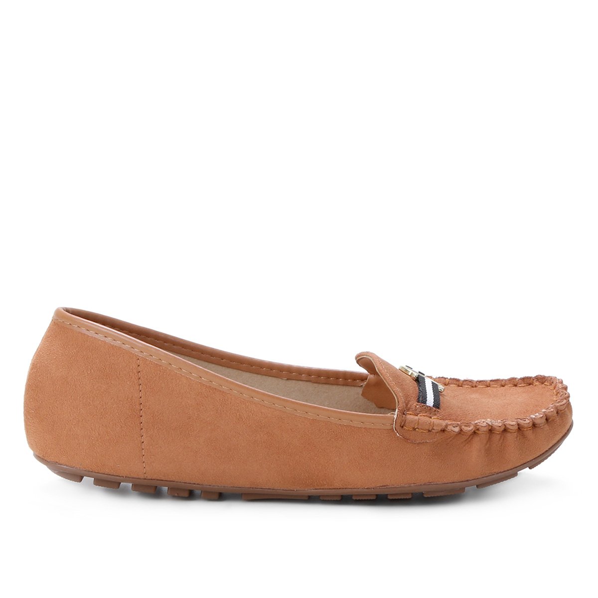 Mocassim Vizzano Detalhe Fivela Feminino - Marrom Menor preço em Mocassim Vizzano Detalhe Fivela Feminino - Marrom