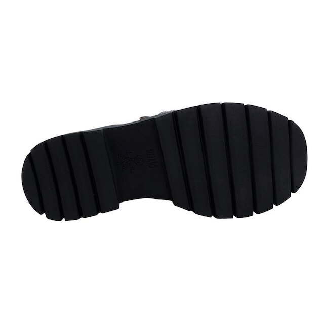 Mocassim Vizzano Feminino Tratorado Loafer Plataforma Brilho - Preto - 38