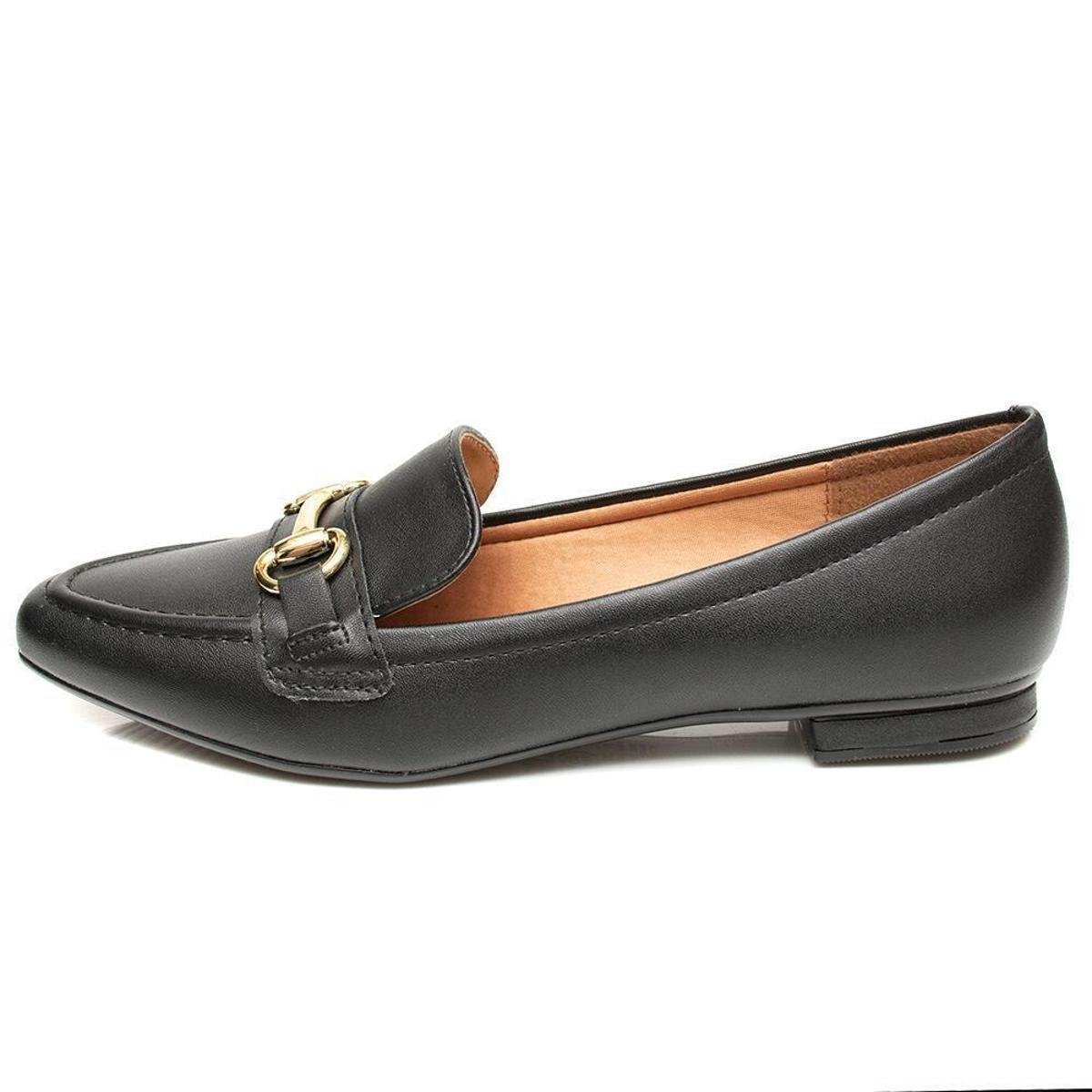 Mocassim Vizzano Fivela Preto 36