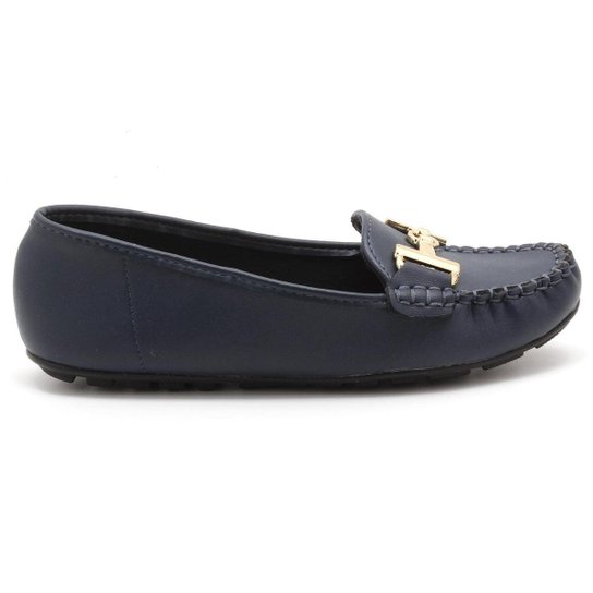 Mocassim Vizzano Pelica Metal Feminino 1187327 - Marinho