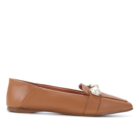 Mocassim Vizzano Pérola Feminino - Caramelo