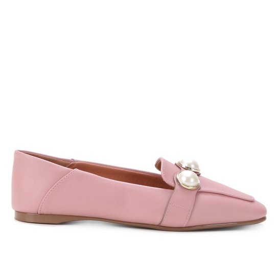 Mocassim Vizzano Pérola Feminino - Rosa Claro