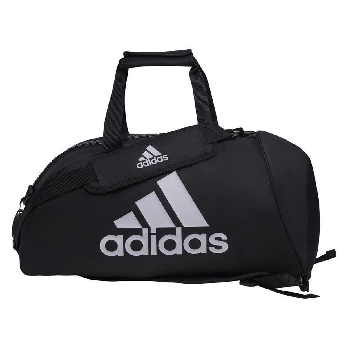 Mochila Adidas 2 Em 1 Combat Sports Adulto Unissex Fitness - Preto+Branco Menor preço em Mochila Adidas 2 Em 1 Combat Sports Adulto Unissex Fitness - Preto+Branco