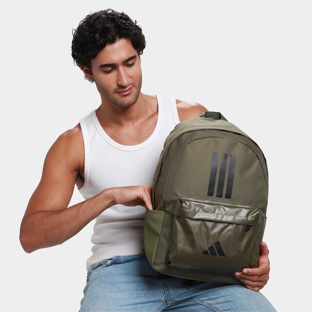 Mochila Adidas Clássica Treino 3 Listras 27.5L
