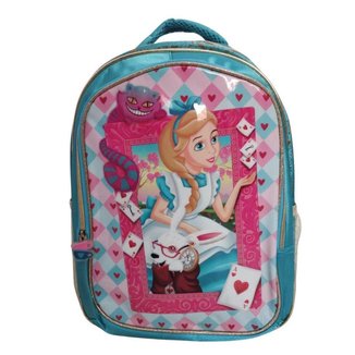 MOCHILA  ALICE NO PAIS DAS MARAVILHAS AZUL