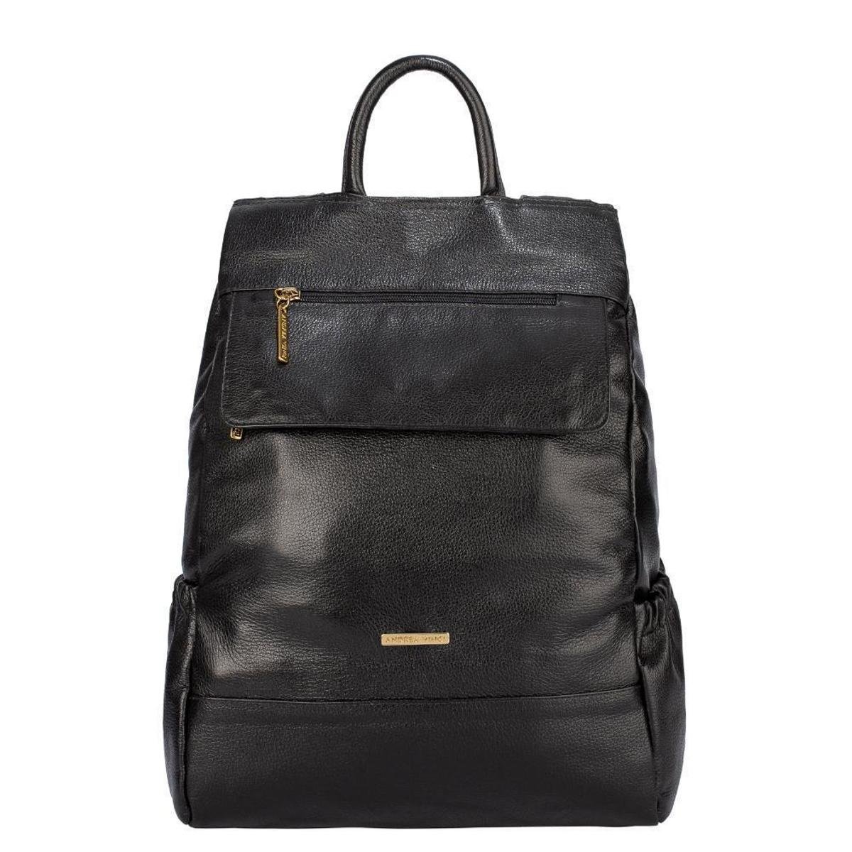 Mochila Antifurto De Couro Suelen Andrea Vinci Feminina Menor preço em Mochila Antifurto De Couro Suelen Andrea Vinci Feminina