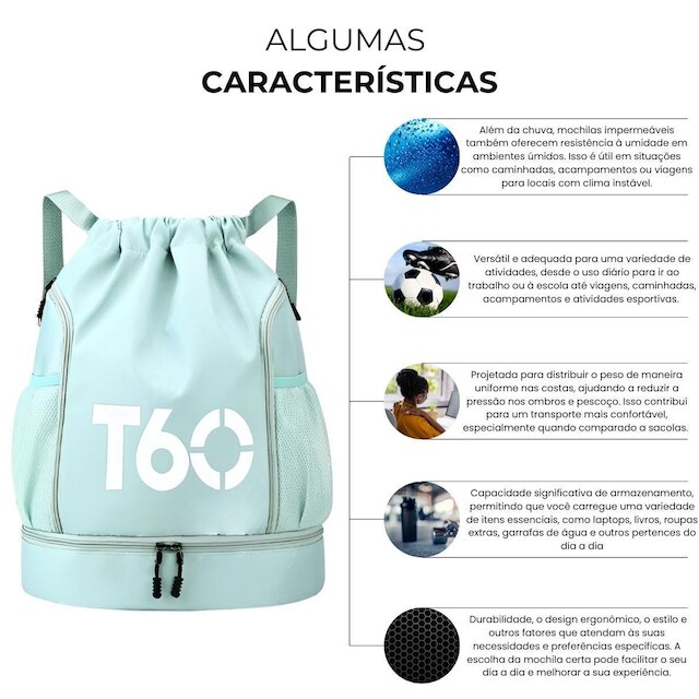 Mochila Bag Esportiva Futebol Basquete Beach Academia