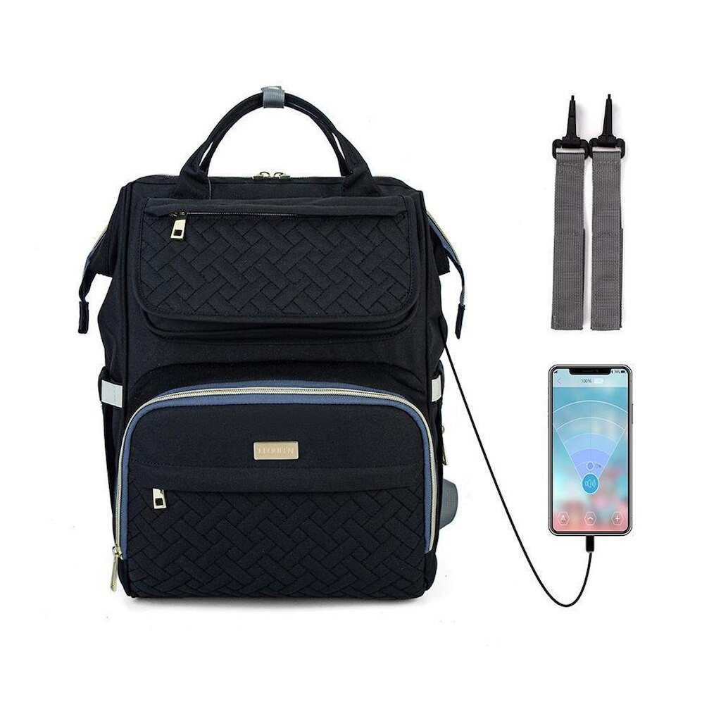 Mochila Bolsa Maternidade Lequeen Original Com Bolso Térmico