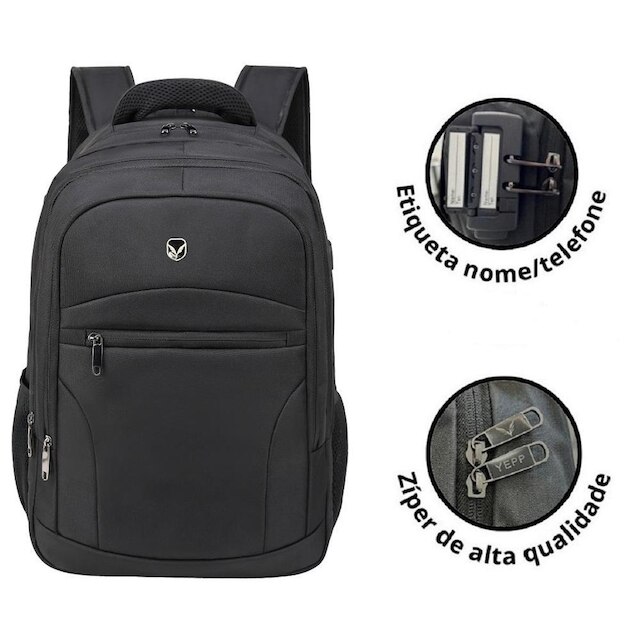 Mochila Bolsa Notebook Anti Furto Roubo Cadeado Executiva