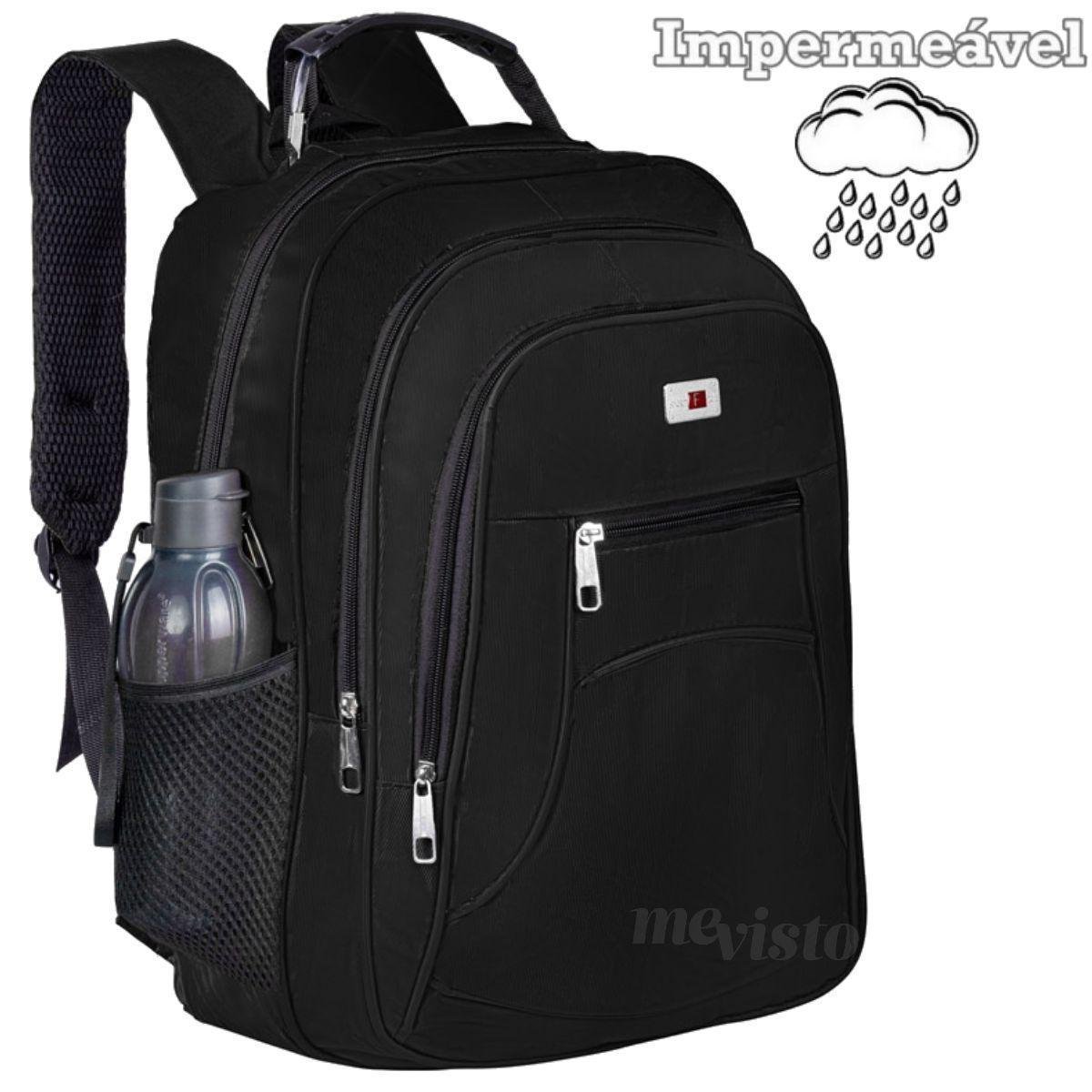 Mochila Bolsa Reforçada Notebook Impermeável Alça Cabo Aço Menor preço em Mochila Bolsa Reforçada Notebook Impermeável Alça Cabo Aço