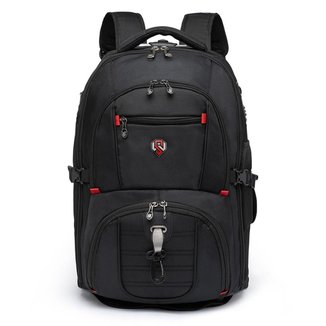 Mochila Bolsa Swissport Executiva 2 em 1 Viagem C/ Rodinha E Puxador Notebook Reforçada 36 Litros