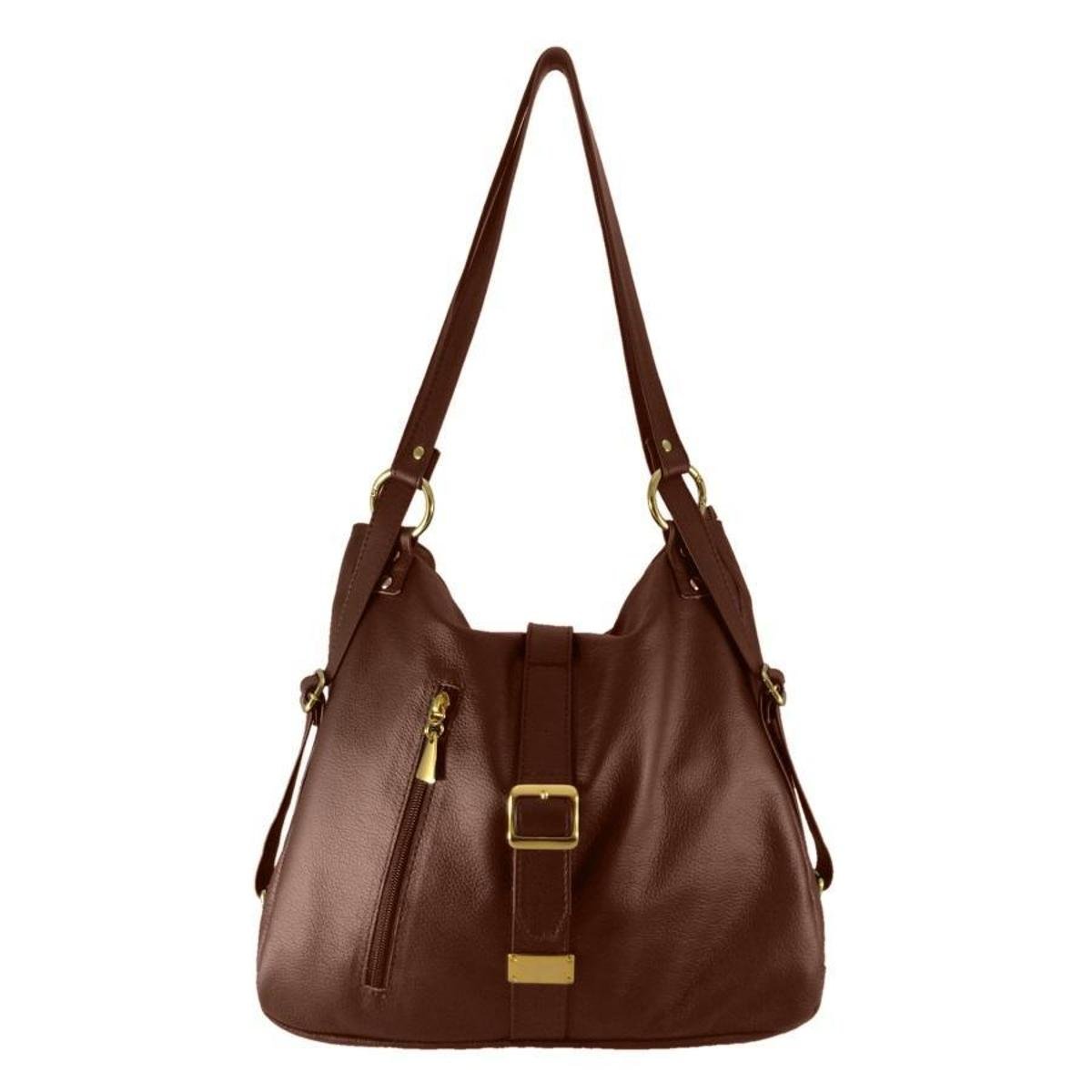 Mochila Bolsa TopGrife Couro Marrom - Marrom Menor preço em Mochila Bolsa TopGrife Couro Marrom - Marrom