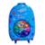 MOCHILA CARRINHO RODAS TRIPLA DIVERTIDAMENTE ROLETA 3D MAXTOY - Azul