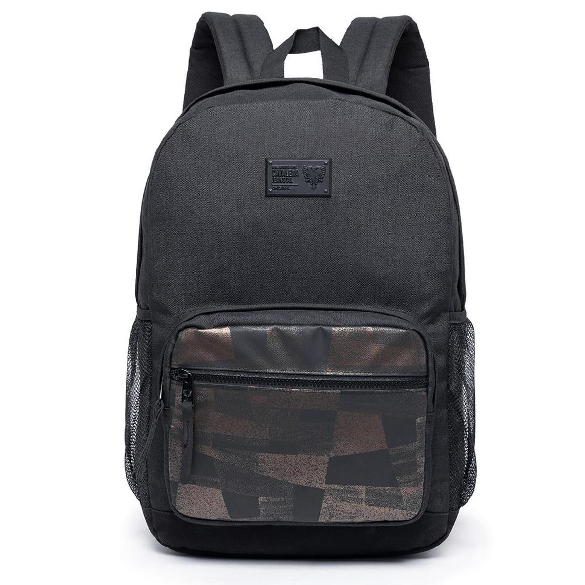 Mochila Cavalera Halk Estampada - Preto+Dourado é ruim? Mochila Cavalera Halk Estampada - Preto+Dourado é boa?