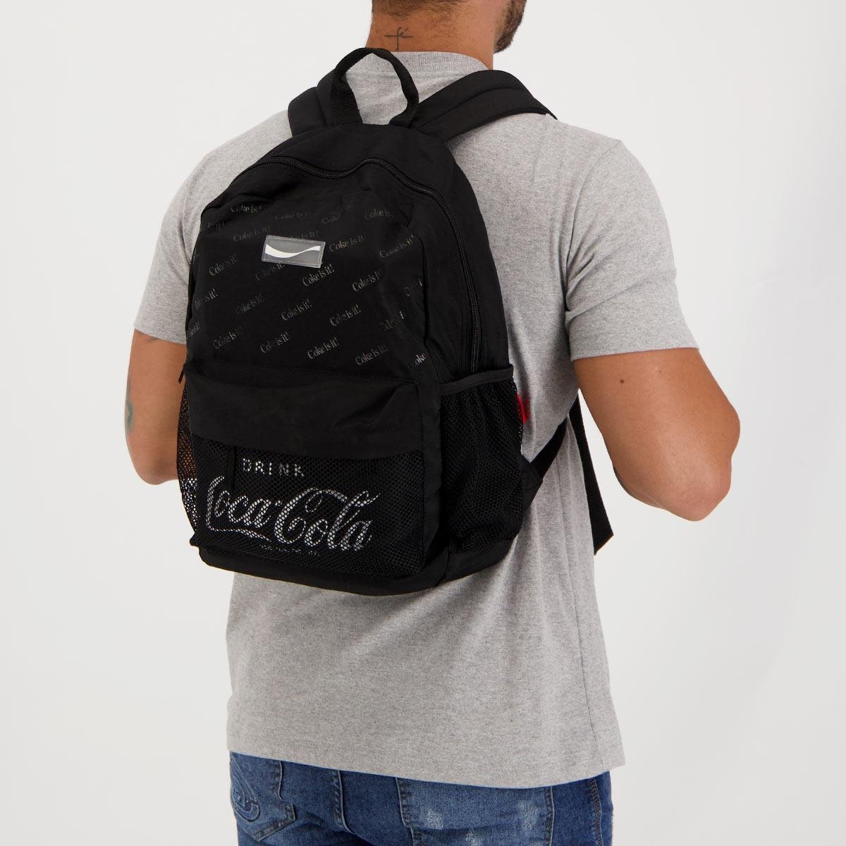 Mochila Coca Cola Trend Preta - Preto | Zattini