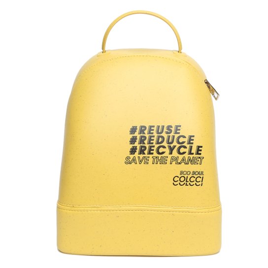 Mochila Colcci Lisboa Eco Soul Feminina - Amarelo