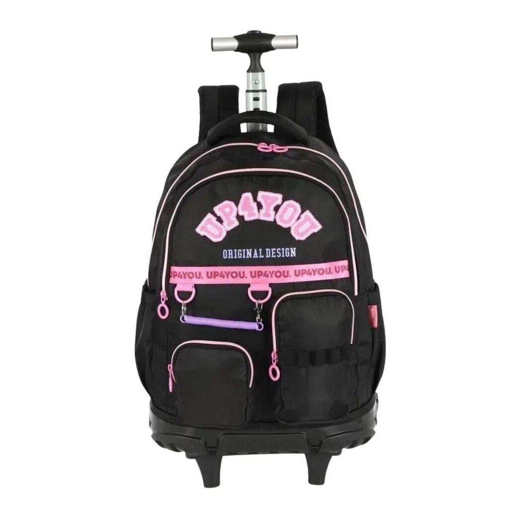 Mochila Com Carrinho E Rodinhas G Escolar College Up4you