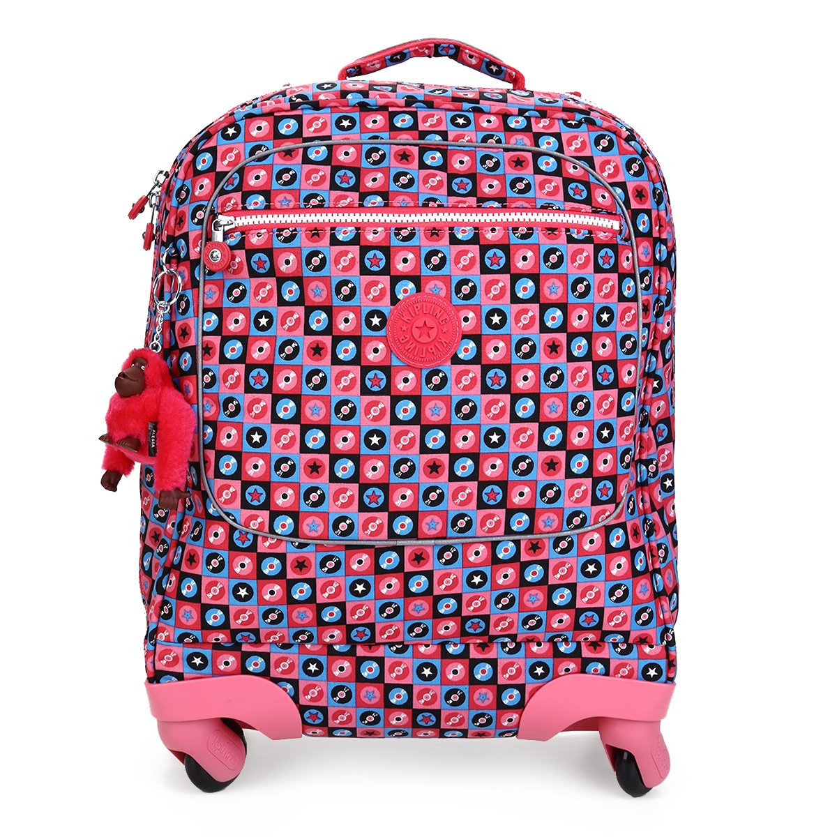 Mochila Com Rodinhas Kipling Licia - Rosa Menor preço em Mochila Com Rodinhas Kipling Licia - Rosa